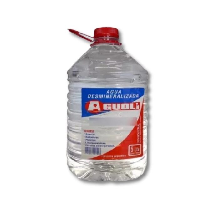 AGUA DESMINERALIZADA AGUOLI x 5L