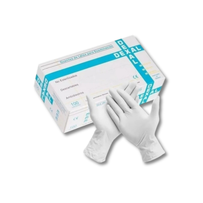 GUANTES LATEX DESCARTALES VARIOS TALLES
