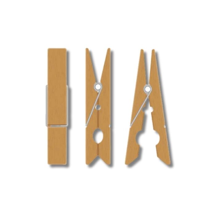BROCHES PARA ROPA MADERA